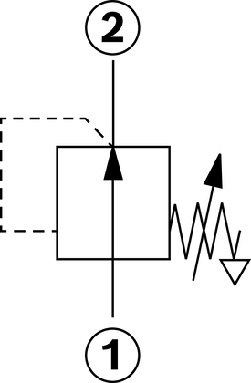 2-way pressure reducing valve, direct operated