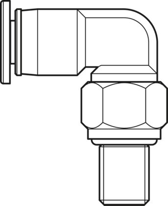 Accessories for ball rail systems Elbow plug-in connection - M3