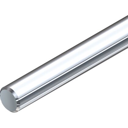 Precision steel shafts Solid shaft (heat-treated steel), 10-H6