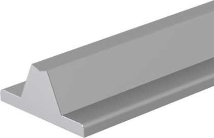Precision steel shafts with shaft support rails Shaft support rail, 16-AF-600