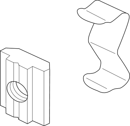 Mechanical accessories for linear axes empty