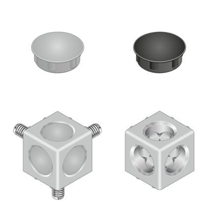 Cubic connector Cubic connector 30/3 set (standard)