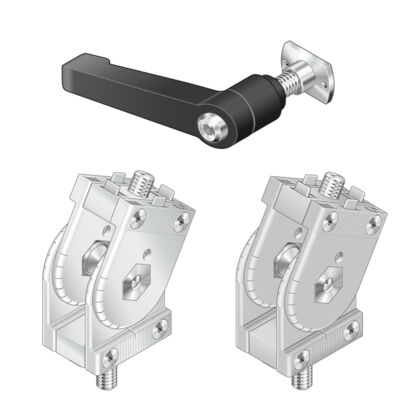 Clamping lever for joint 60x45 60x60