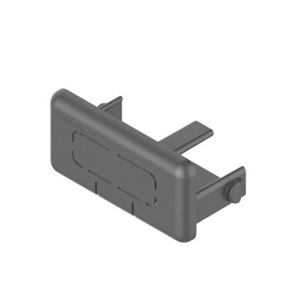 Cover cap for cable duct 40x20, N10, black
