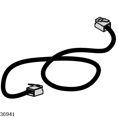 Height-adjustable workstation components Connecting cable 0.1 m
