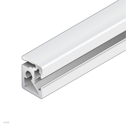 Corner piece for frame profile 22.5x30, signal gray