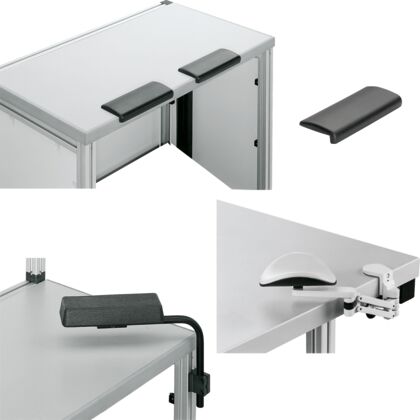 Workstation accessories Adjustable armrest
