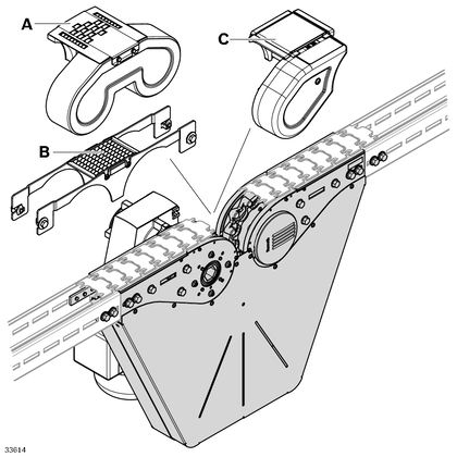 Drive and return unit STS STS basic unit connection drive VF<i>plus</i> 90