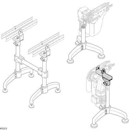 Leg set STS Holder STS, 320 drive STS VFplus