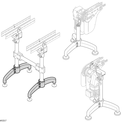 Leg set STS Foot STS, two-leg