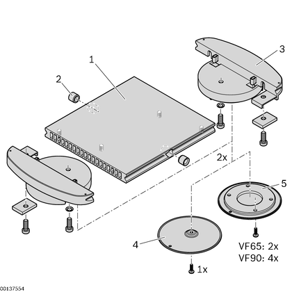 VarioFlow workpiece pallet Steel wear pad VFplus 65 - артикул: 3842528773