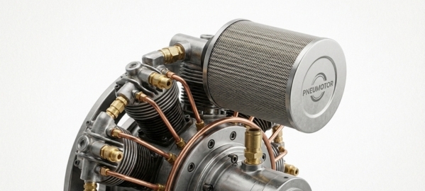 Радиально-поршневой пневмодвигатель